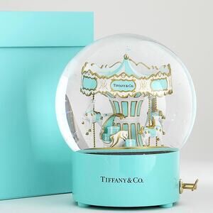 Tiffany & Co. Carousel Musical Snow Globe